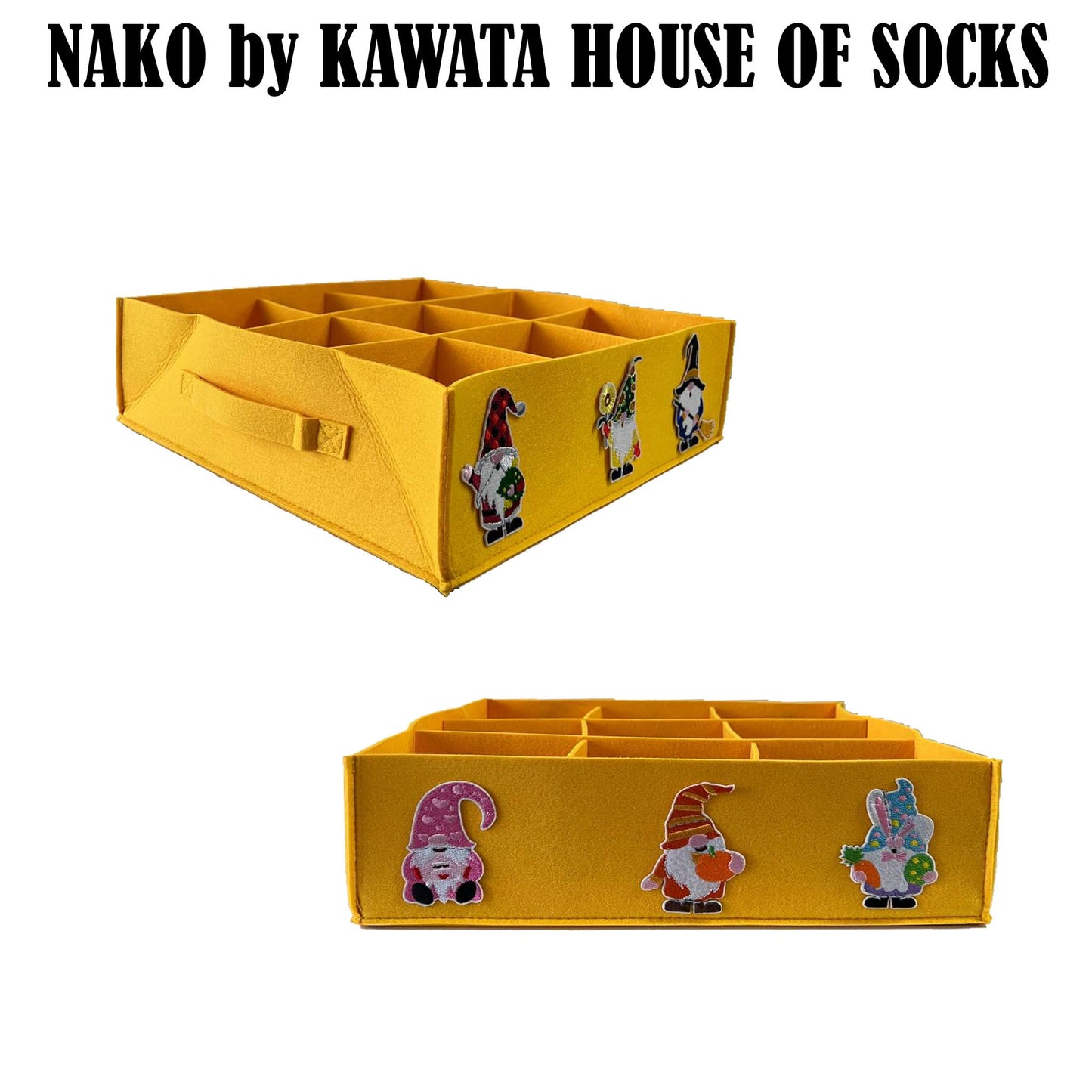 Eagrai Compartment Organizer - Yellow Santa